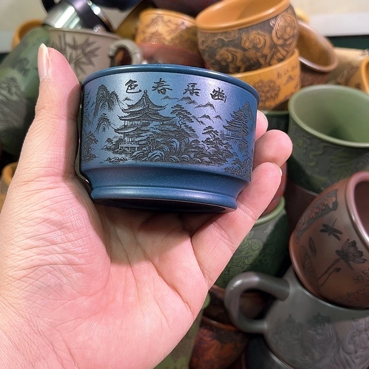 茶杯紫砂全手工紫砂主人杯