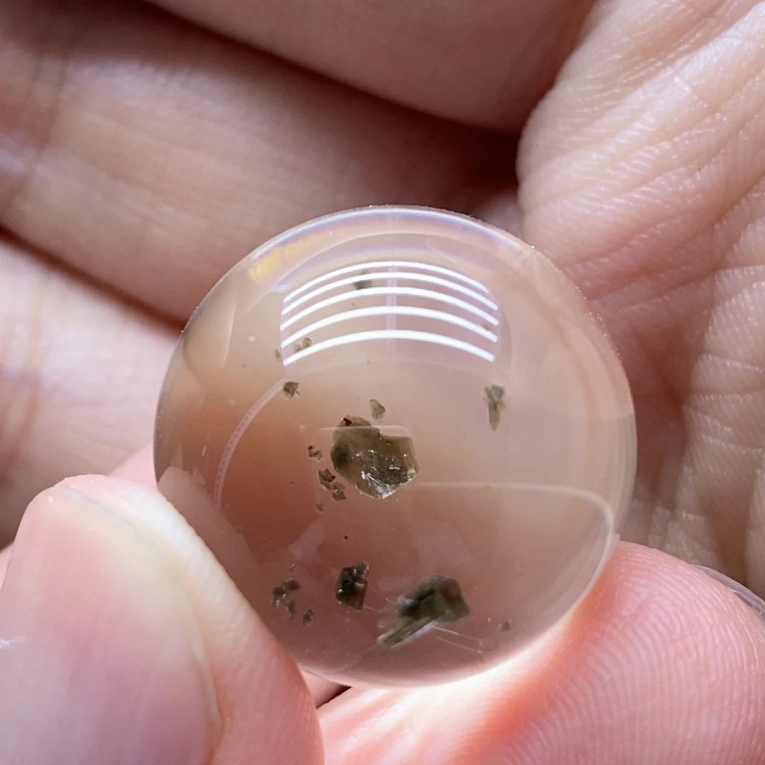 茶***花水晶珠宝半成品未镶嵌摆件