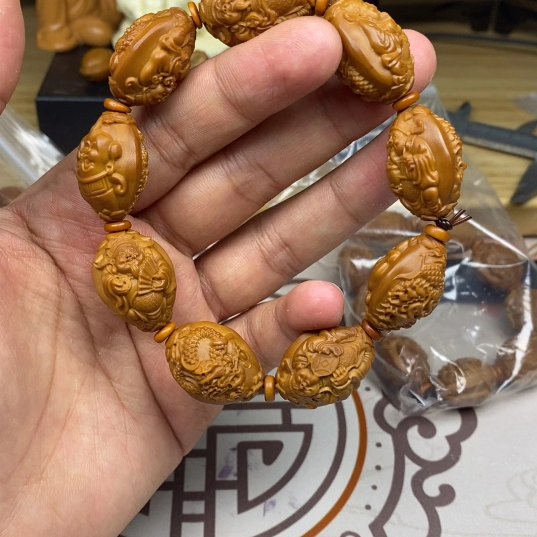 橄榄核手串/手链橄榄核雕刻工艺宇