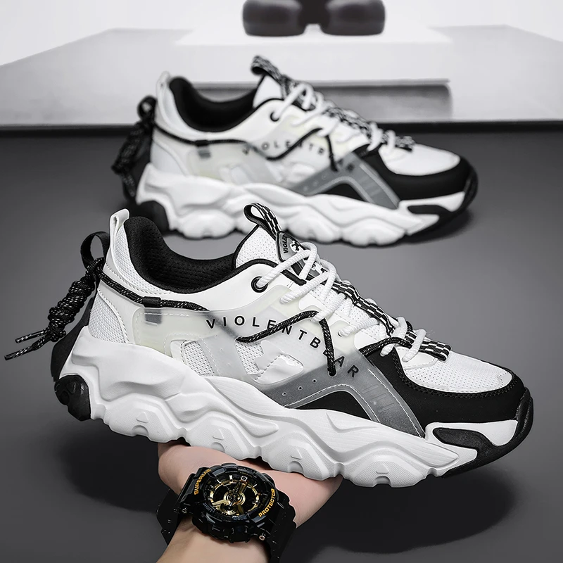 Violentbear/暴力熊新款时尚百搭情侣运动老爹鞋男女跑步鞋B1010