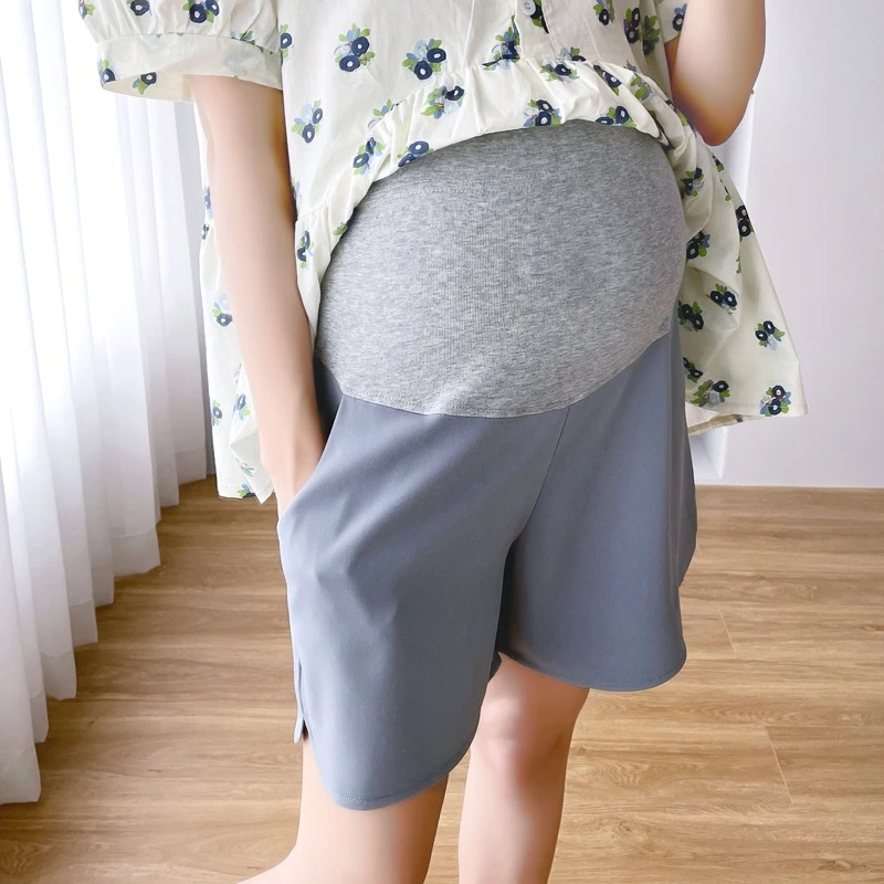 孕妇舒适短裤2025夏季新款冰丝托腹短裤