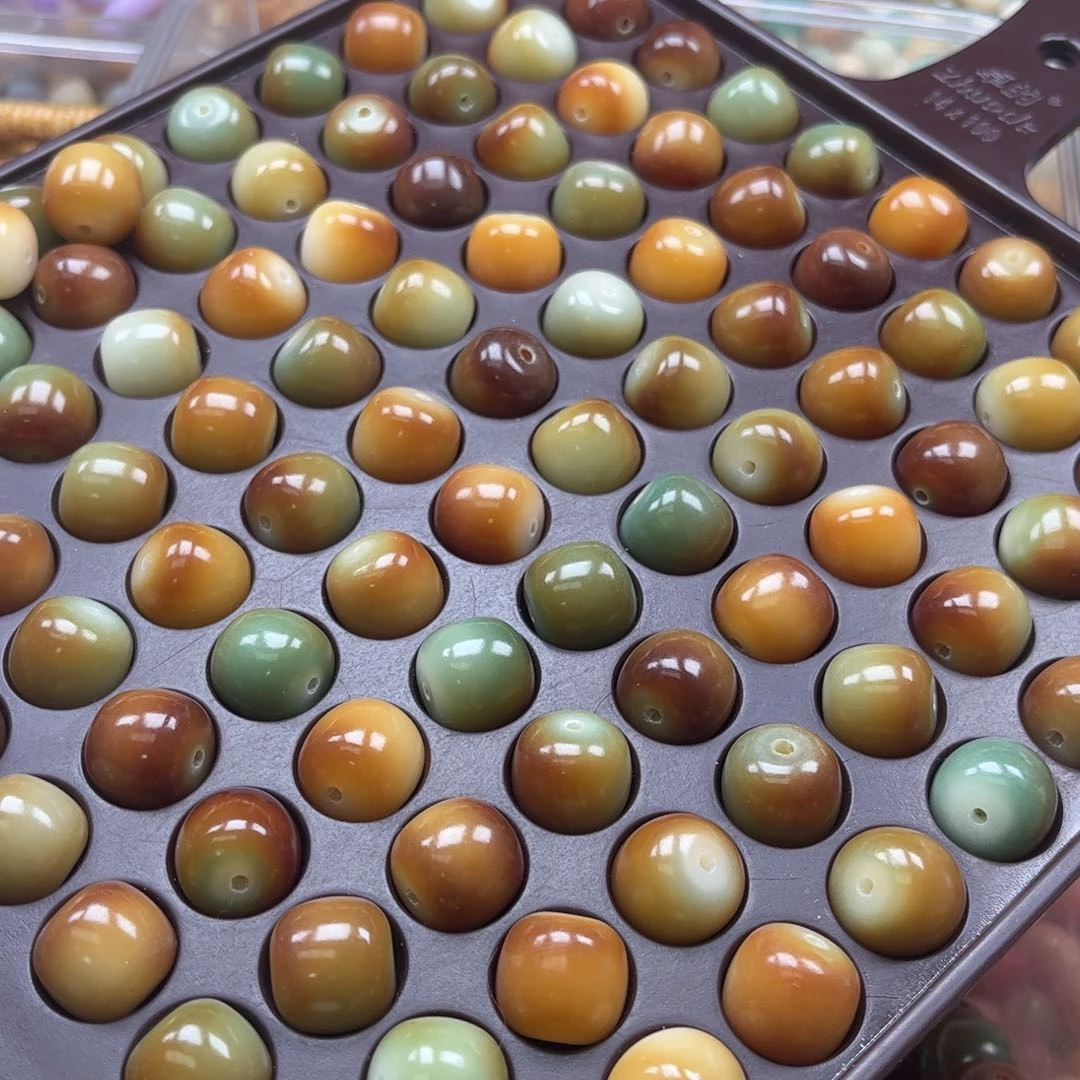 【闪购商品】白玉菩提吊坠c/14 30+30干磨糖心