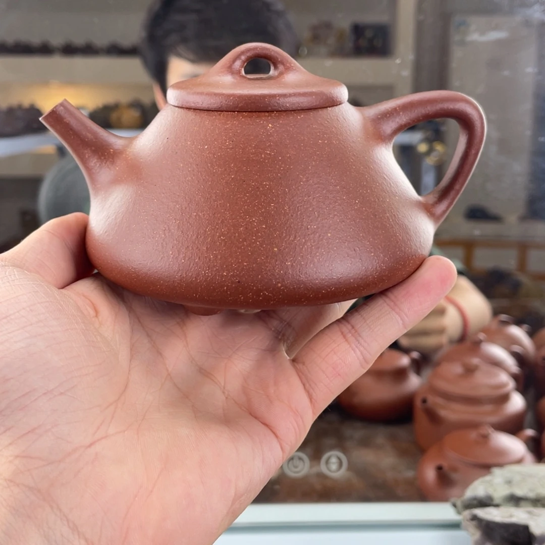 茶壶紫砂280cc红降坡茶壶