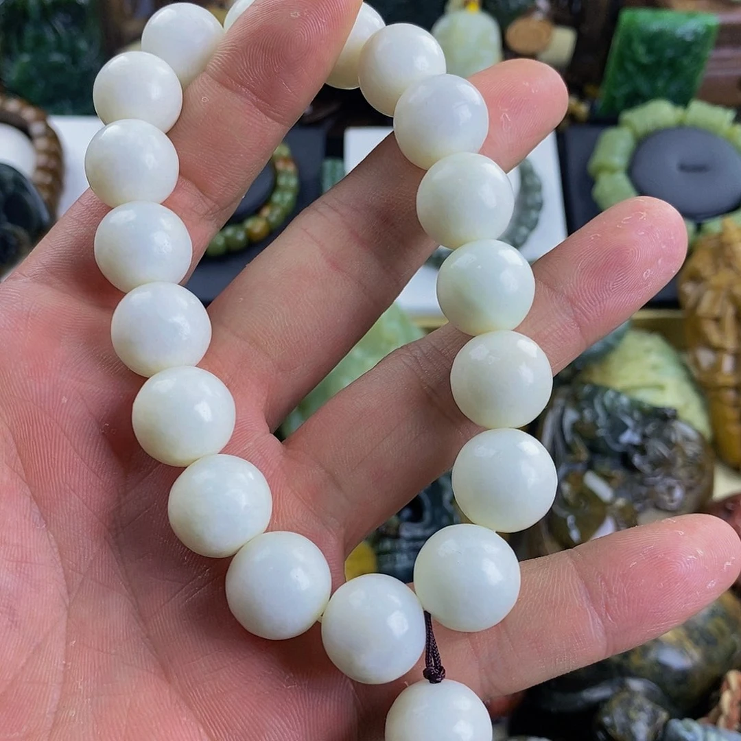 岫岩河磨玉（透闪石质玉）手把未镶嵌