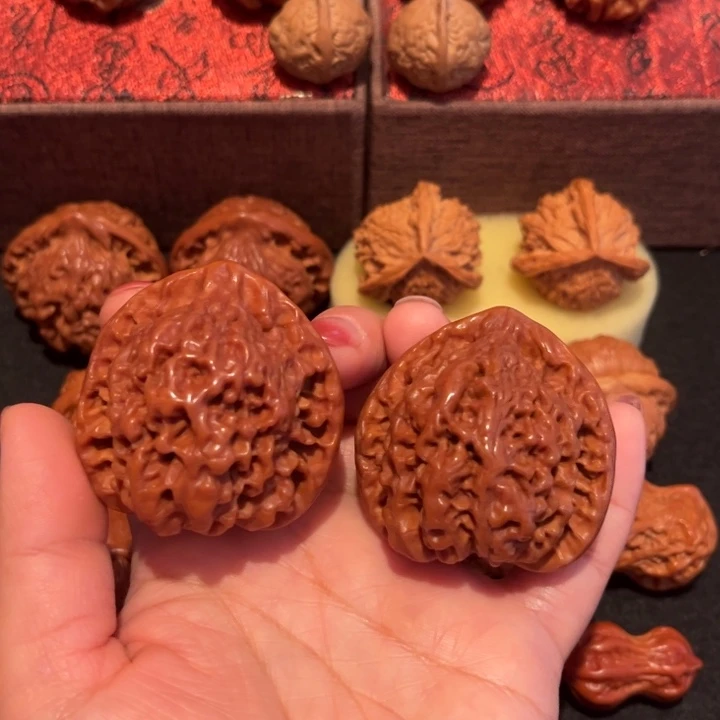 吊坠文玩核桃麒麟纹官帽王永官帽