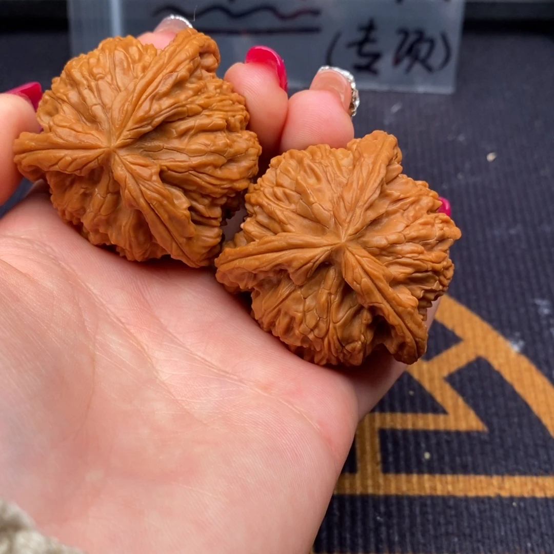 易***顺把件文玩核桃白狮子