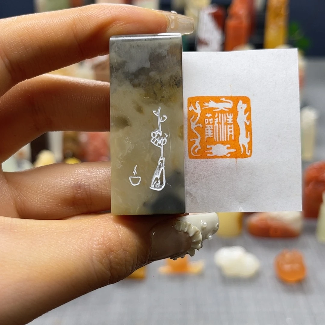 寿山石印石包邮包刻6335