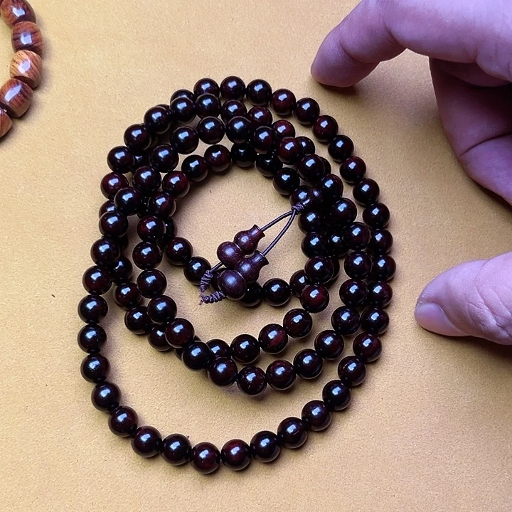 手串/手链小叶紫檀0.8*108高油高密果冻料