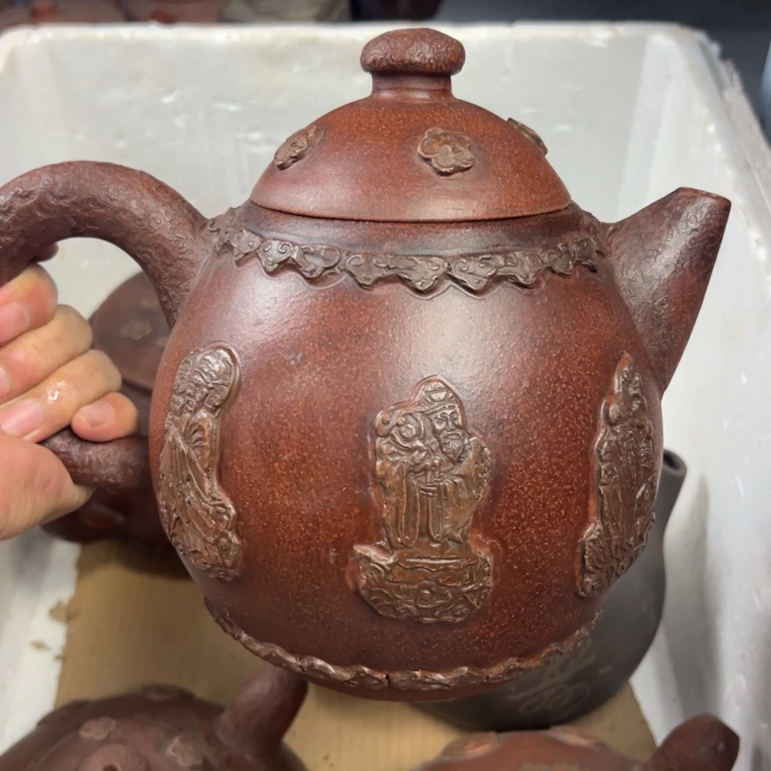 茶壶紫砂宜兴原矿紫砂壶1800毫升容量