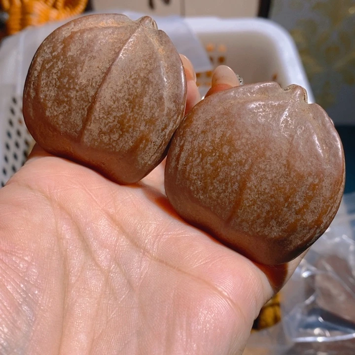 野生三花大橄榄核把件