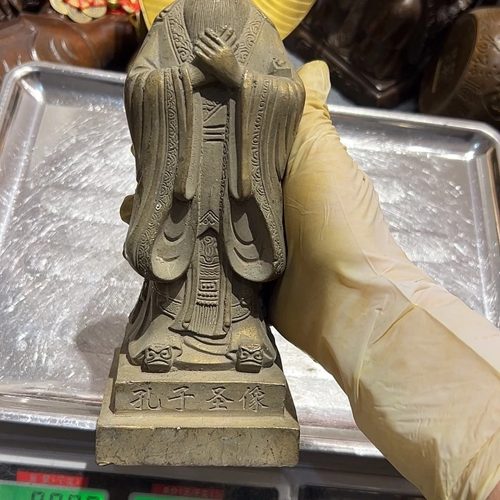 君*兰微瑕疵黄铜摆件工艺品