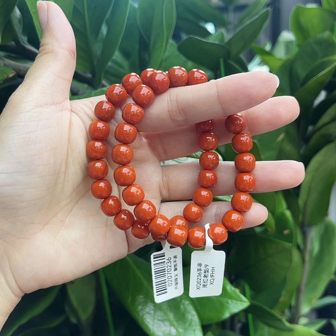 南红玛瑙未镶嵌手链9m多样性发其一