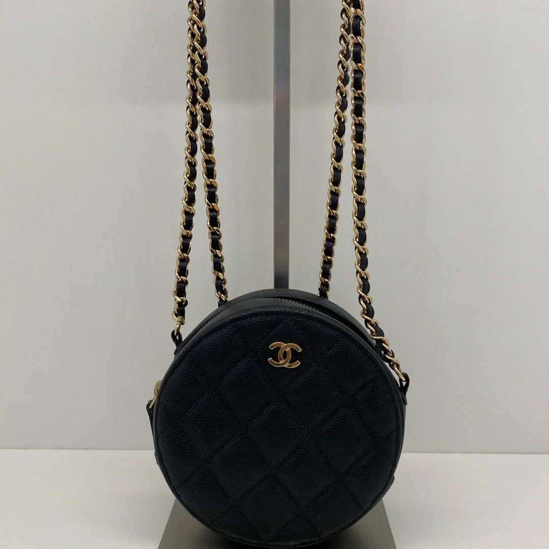 95新 Chanel/香奈儿 Chanel 28开小圆饼链条包
