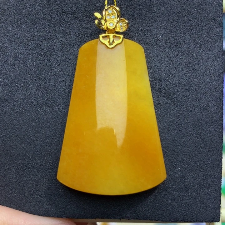 翡翠手链18K金镶嵌翡翠