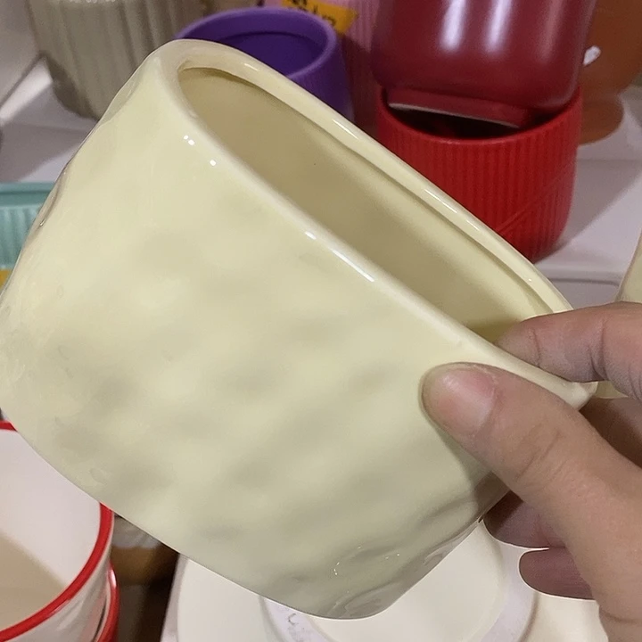 摆件陶陶盆有孔 瑕疵介意勿拍