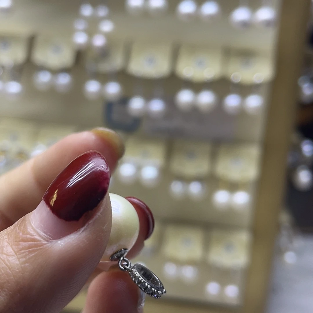 淡水珍珠颈饰银S925镶嵌