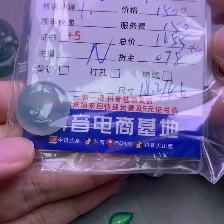 颈饰未镶嵌翡翠容