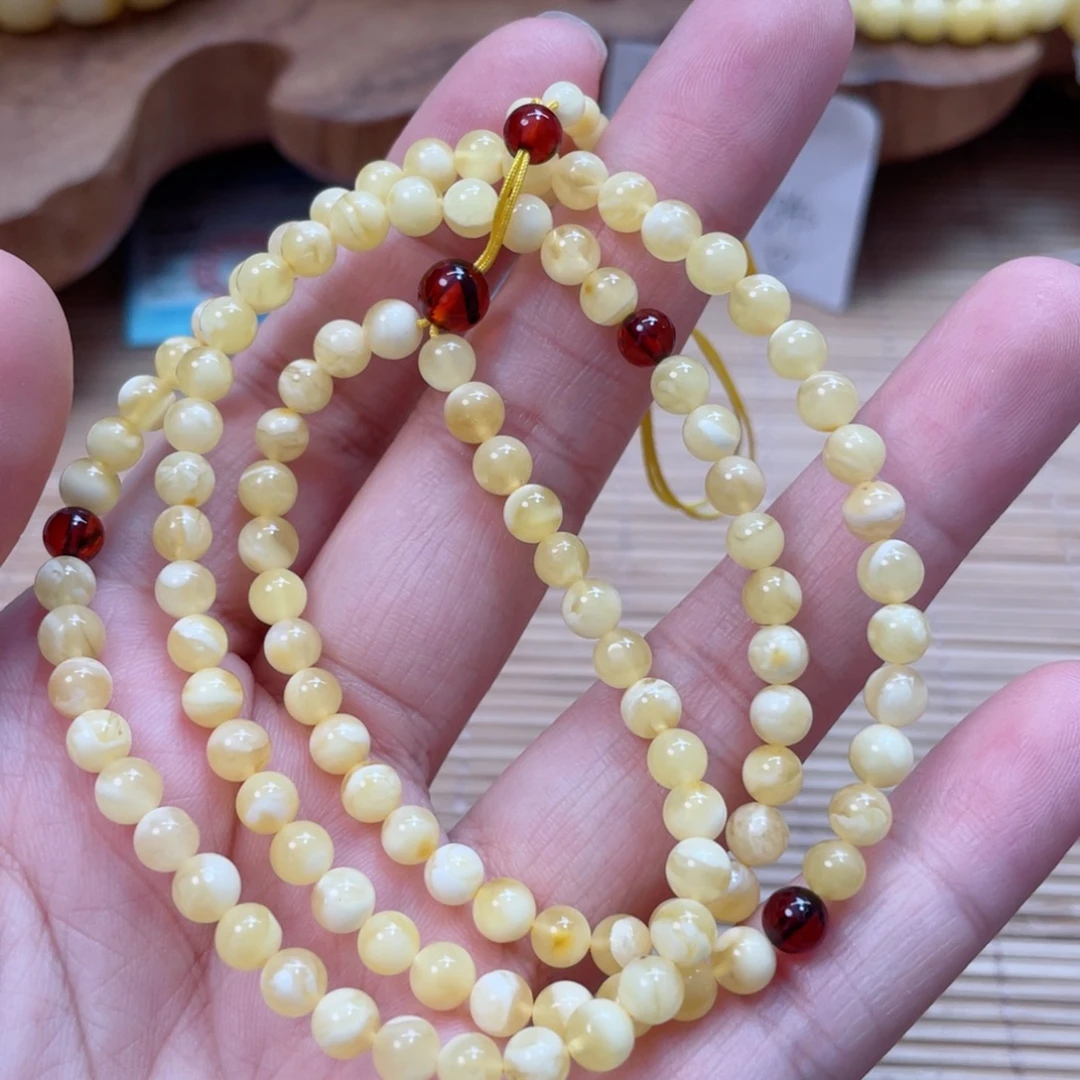 蜜蜡未镶嵌手串蜜蜡