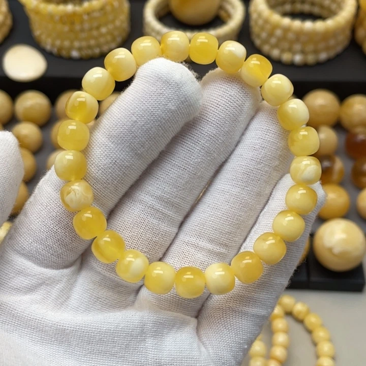 蜜蜡手链未镶嵌蜜蜡手串38