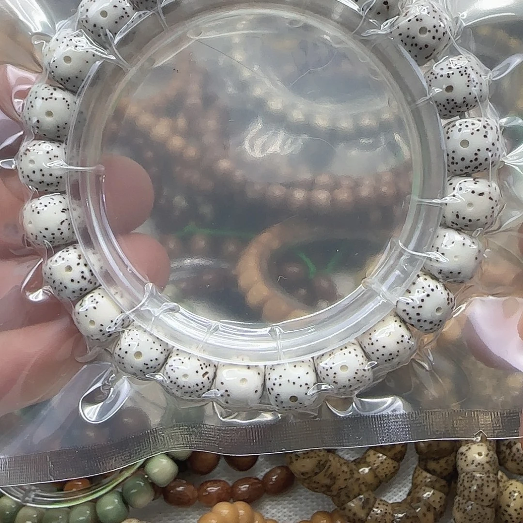 手串星月菩提 77顺白星月菩提9.5单圈