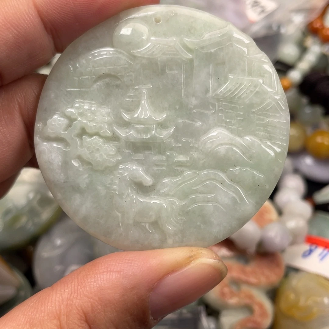 翡翠未镶嵌颈饰翡翠吊坠