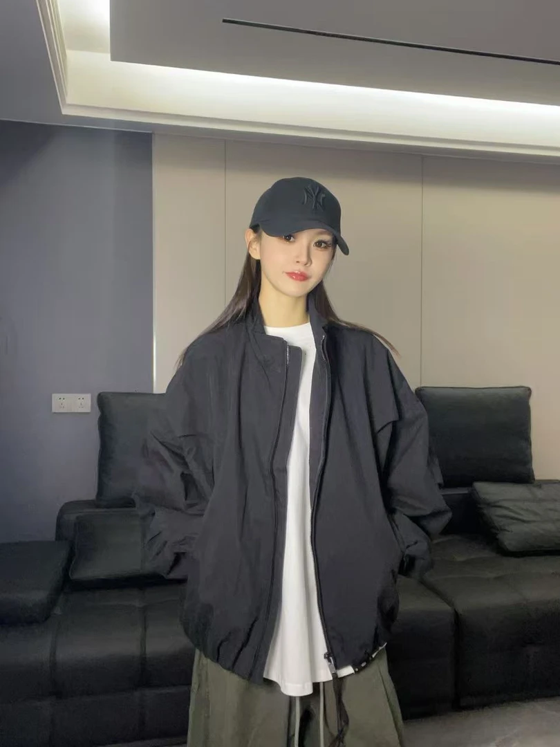 XDZZ二狗25ss秋季美式百搭复古宽松休闲机能蝙蝠夹克外套66805