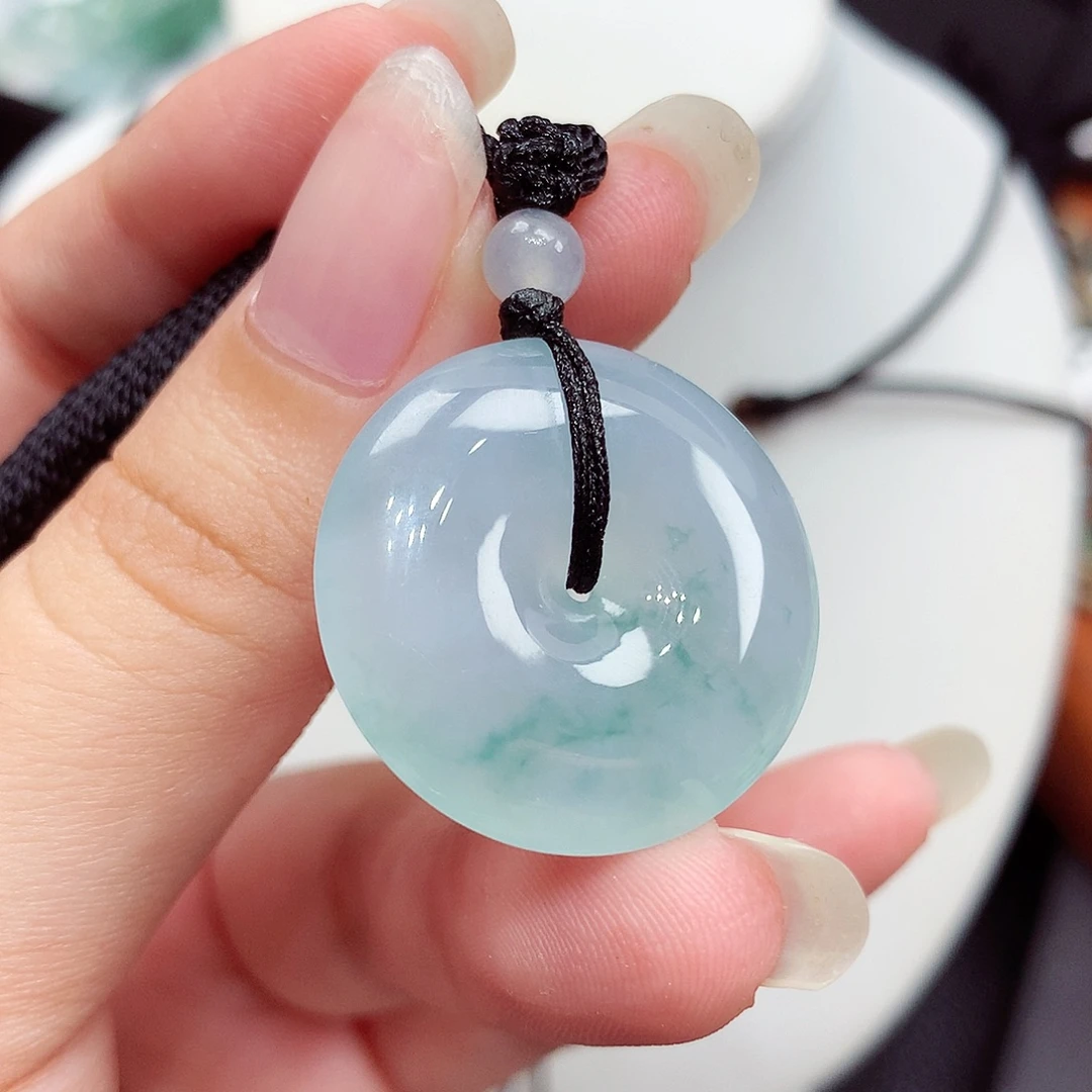 翡翠未镶嵌颈饰翡翠18，25.5/6