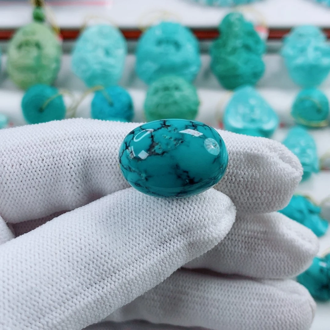 绿松石未镶嵌车挂