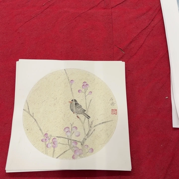 国画花鸟等多种鸟类和鸟类的栖息