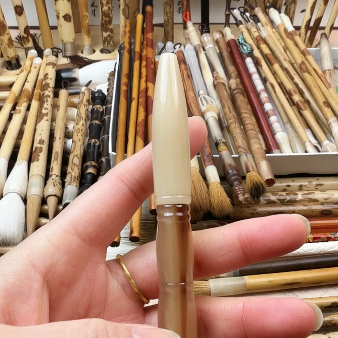 全牛角子弹头纯狼豪毛笔