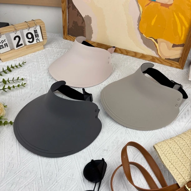 【高品质】骑行不掉新款防晒帽女夏季可折叠空顶遮阳帽户外太阳帽子