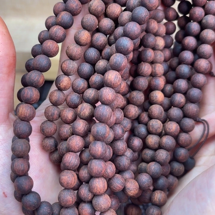 降真香其他08*108黄油金丝蜜结手串（凉韵）