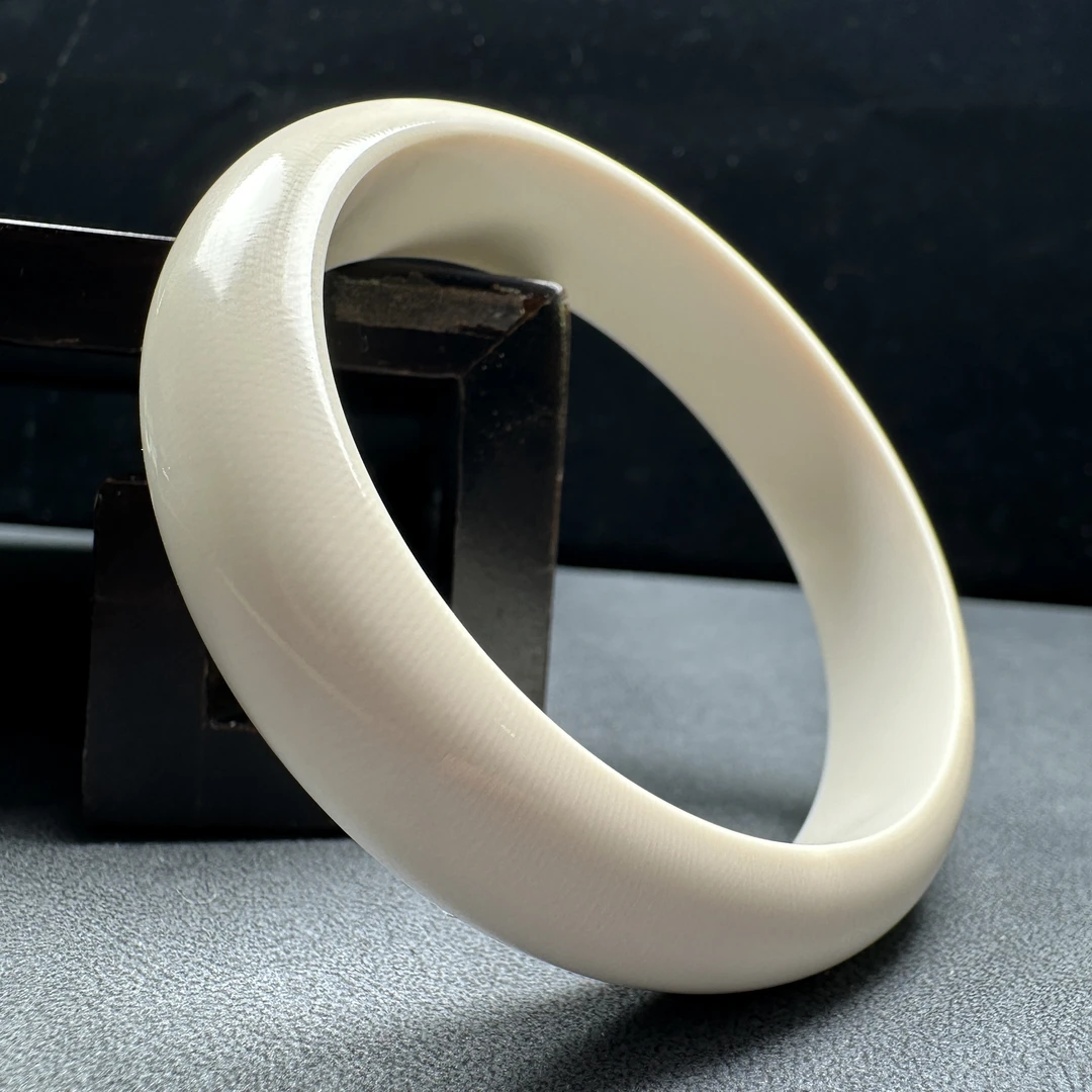 U1987天然猛犸牙 15mm宽条手串 58mm支持鉴定 假一罚四