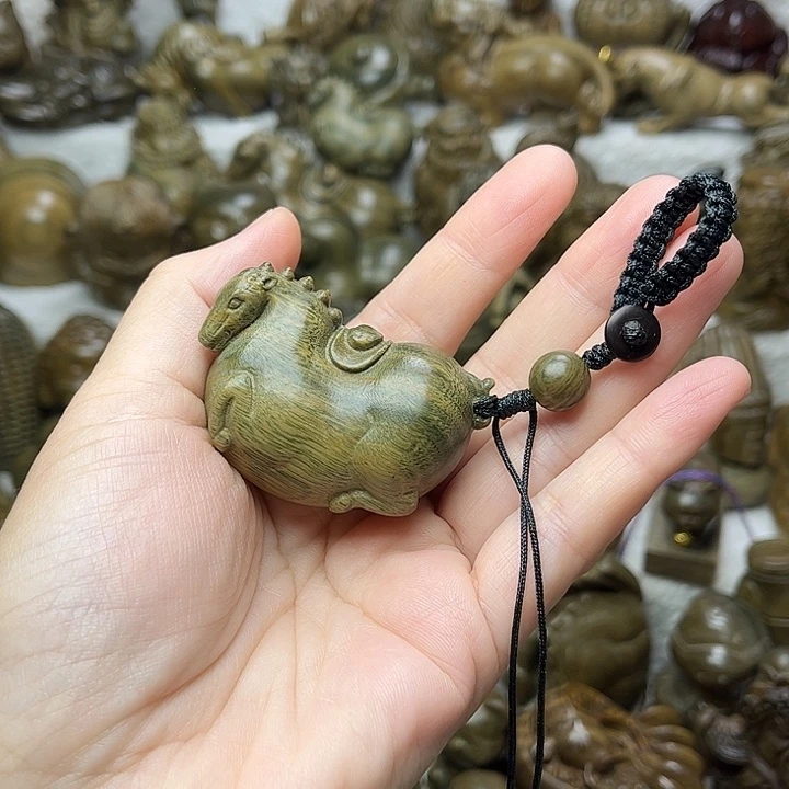 维腊木（绿檀）向*马钥匙扣
