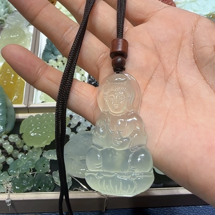 蛇纹石玉未镶嵌吊坠
