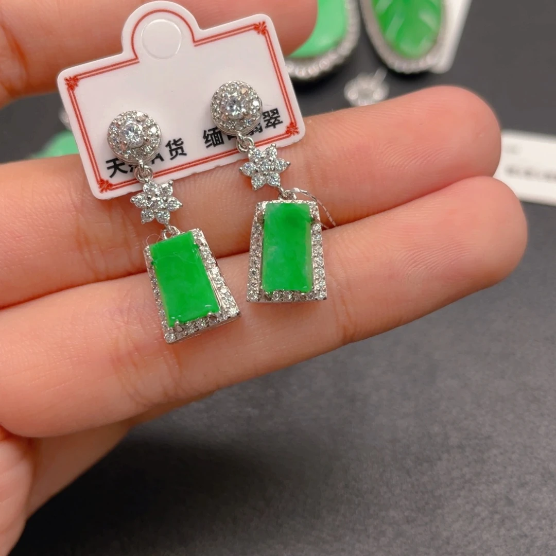 翡翠银S925镶嵌颈饰