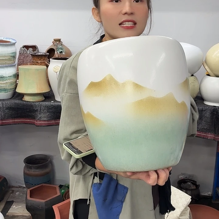 25×31 -粗陶花盆有孔