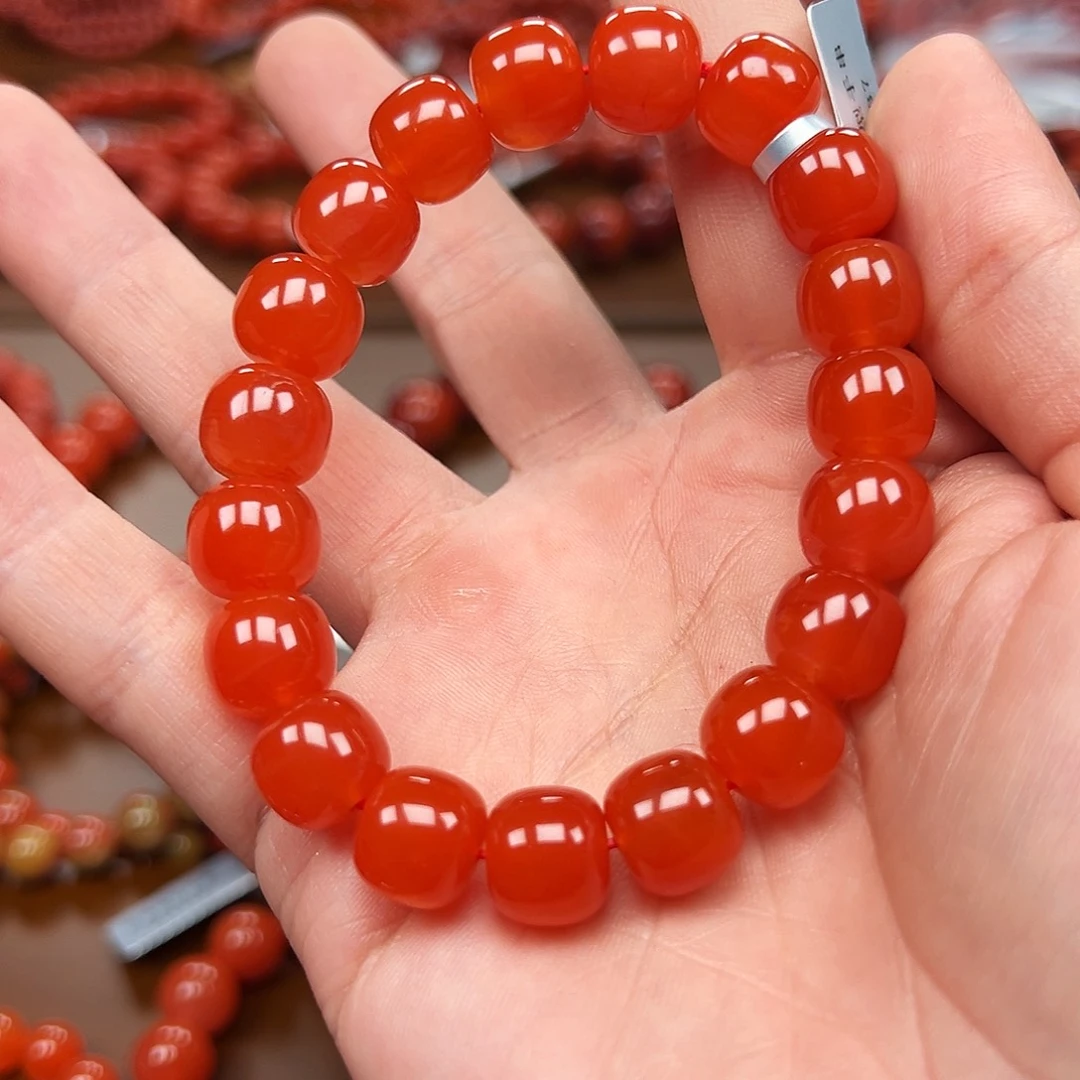 南红玛瑙未镶嵌手链