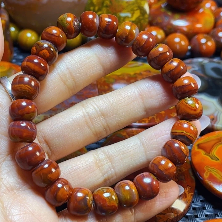 未镶嵌战国红手串玛瑙/玉髓