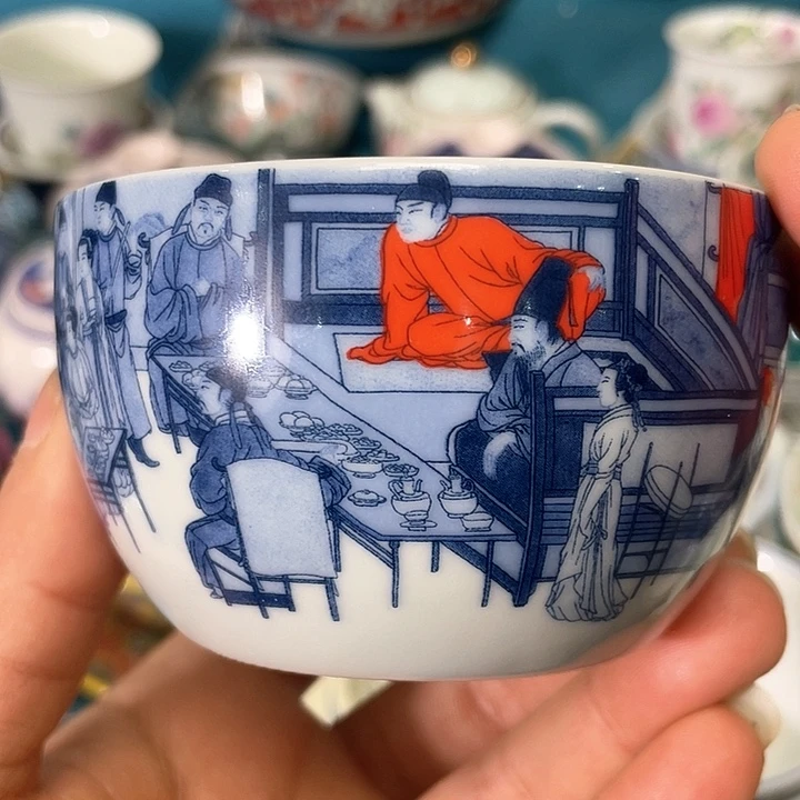 景德镇陶瓷主人杯12344