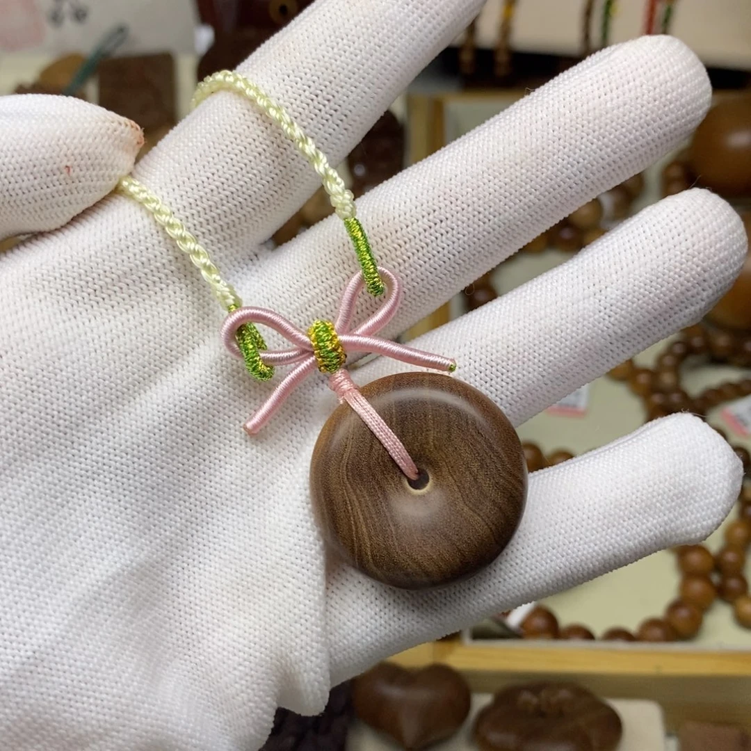 吊坠檀香木印度迈索尔老山檀3.0平安扣