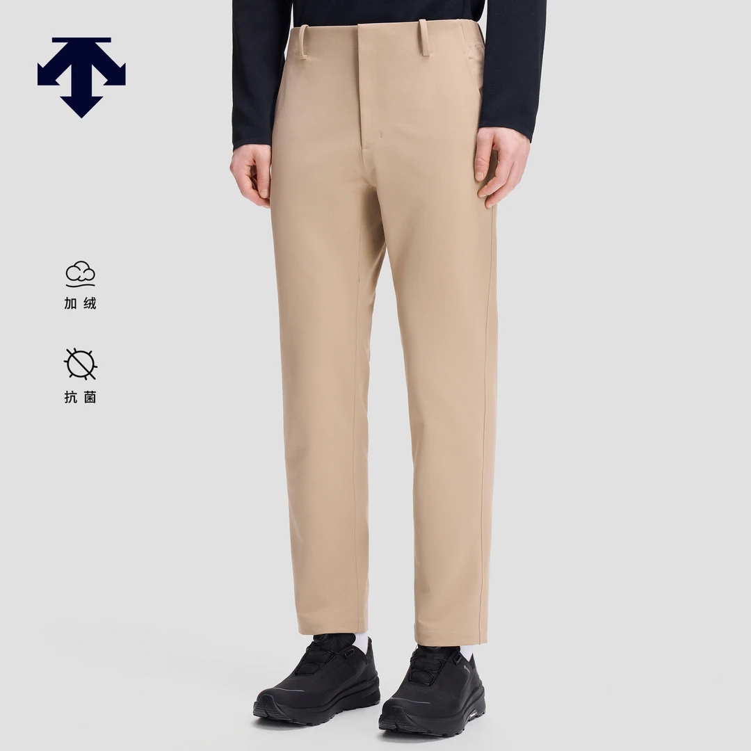 DESCENTE迪桑特DUALIS都市通勤男士加绒抗菌梭织长裤新D6131DPT88