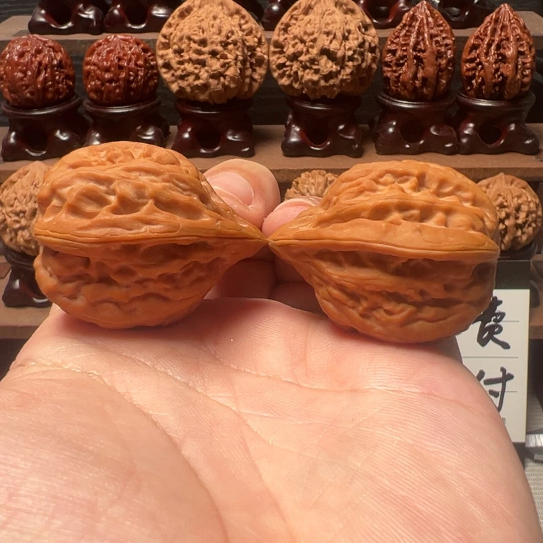 文玩核桃把件33瓷瓶鸭嘴
