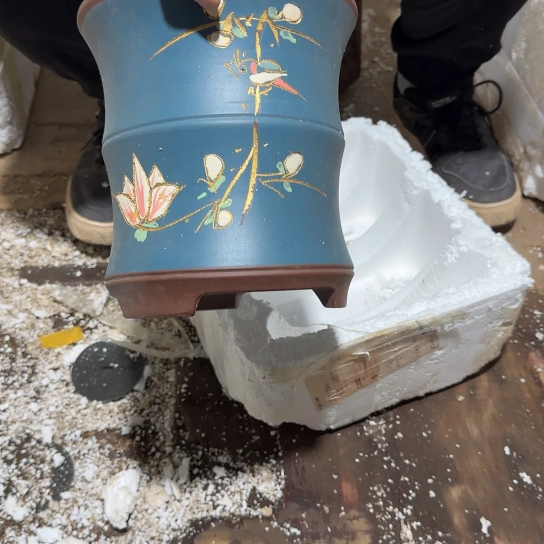 紫砂花盆口径15.10口径