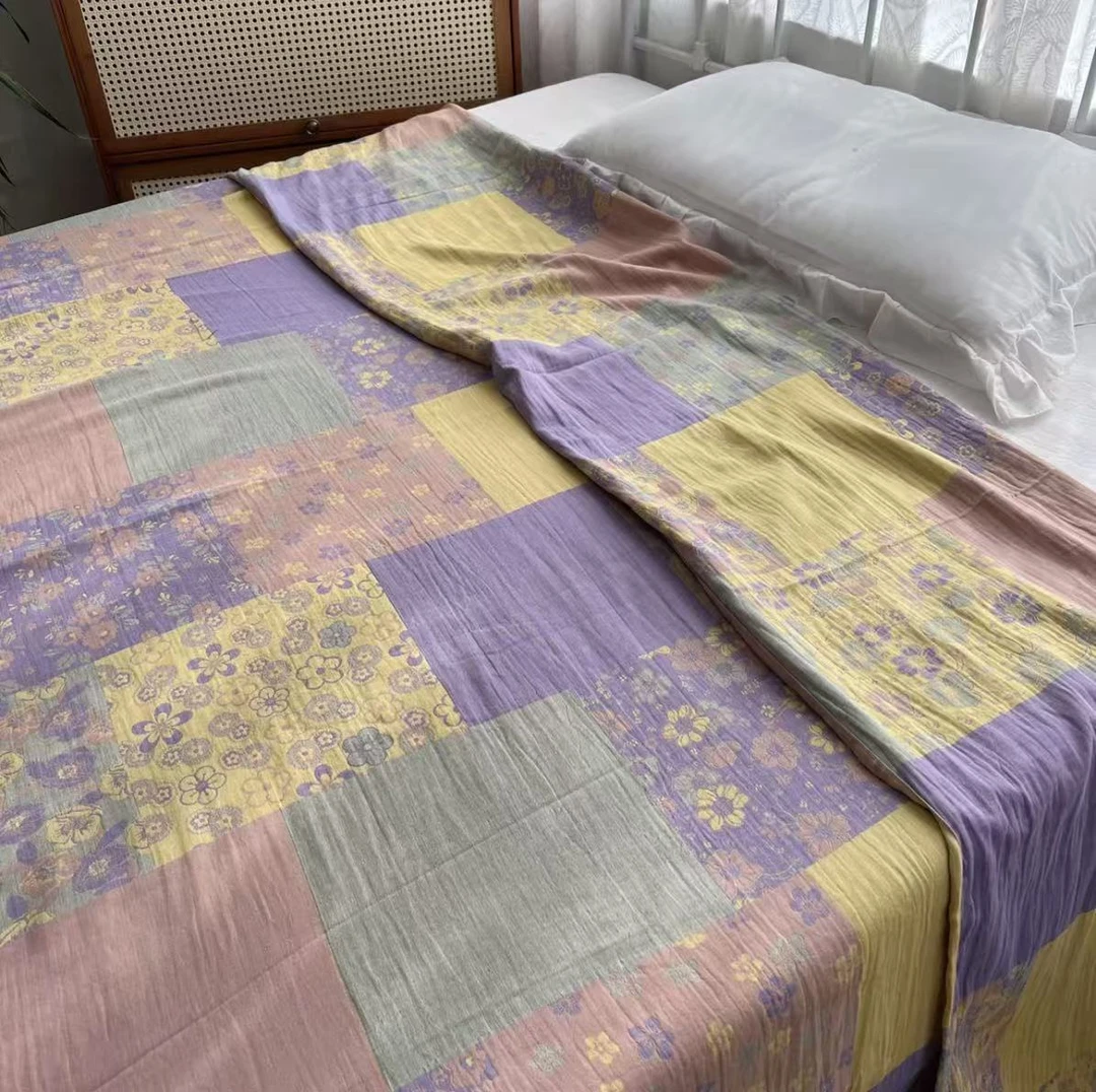 百家布（四件套）高端纯棉双层纱色织大提花