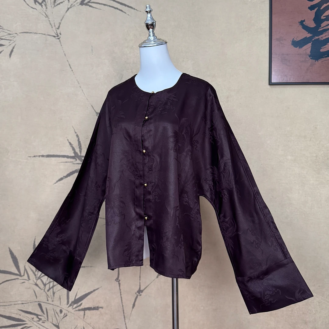 【卷卷新中式】“鸳鸯锦鲤“香云纱双色鸳鸯双穿外套 国风外套