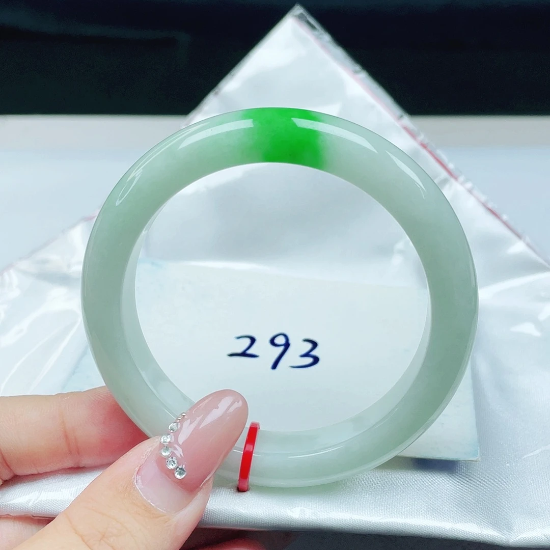 翡翠未镶嵌手镯  泥鳅背正圈55+