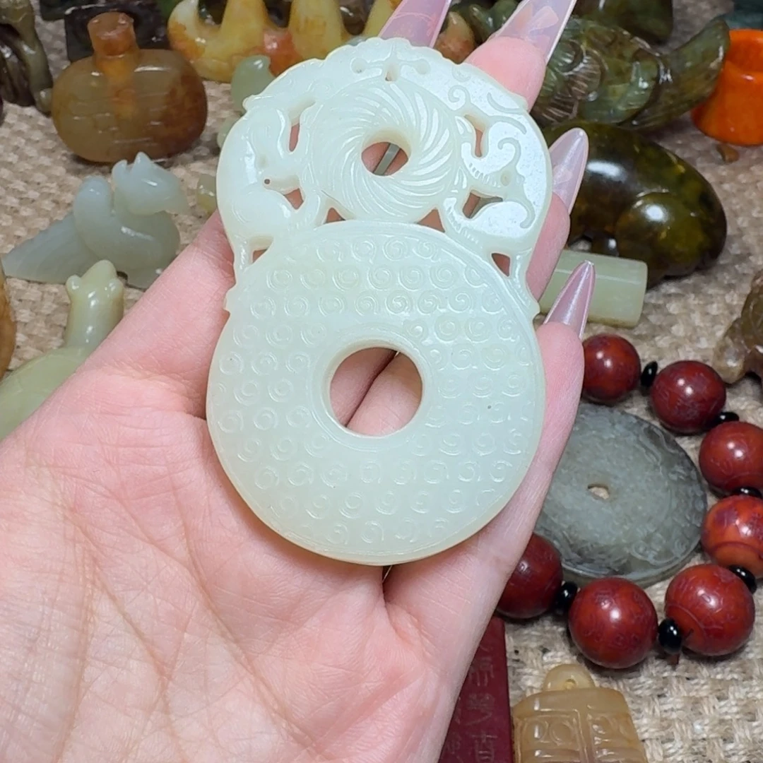 白玉菩提吊坠挂件