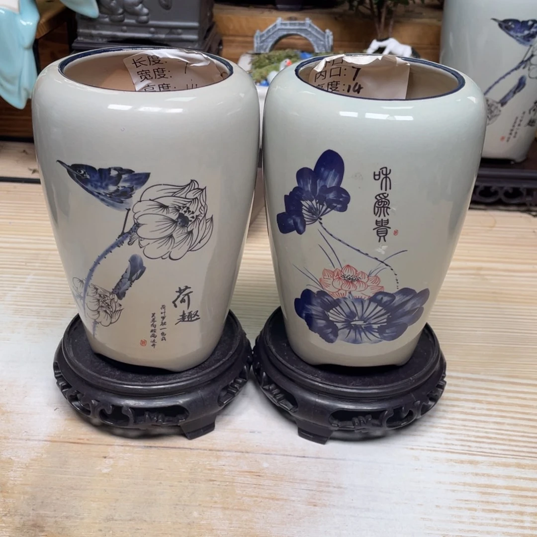 紫砂花盆陶瓷艺术花盆陶瓷