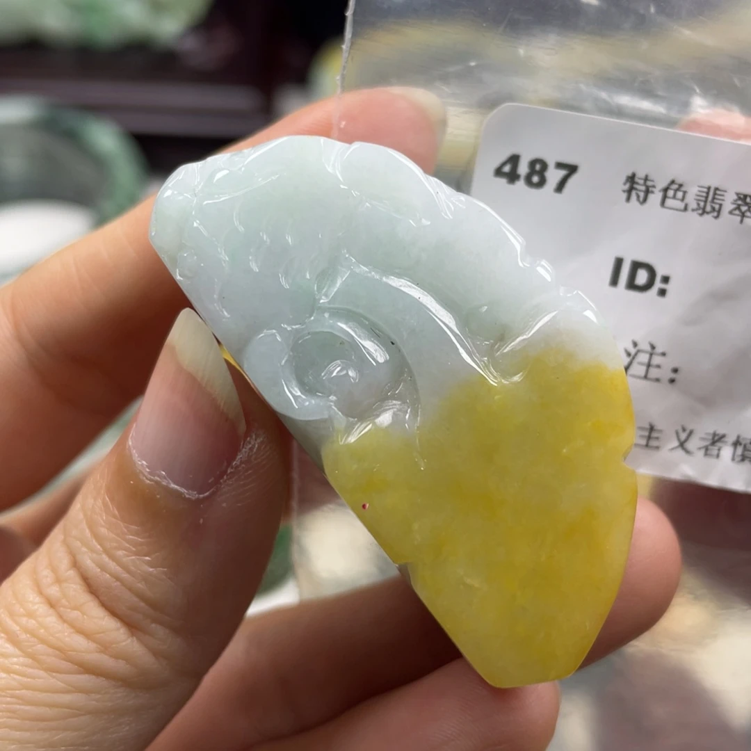 翡翠未镶嵌颈饰牌子